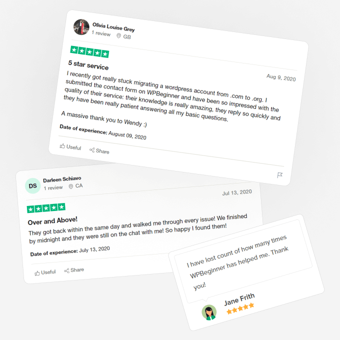 WPBeginner Pro Services testimonials