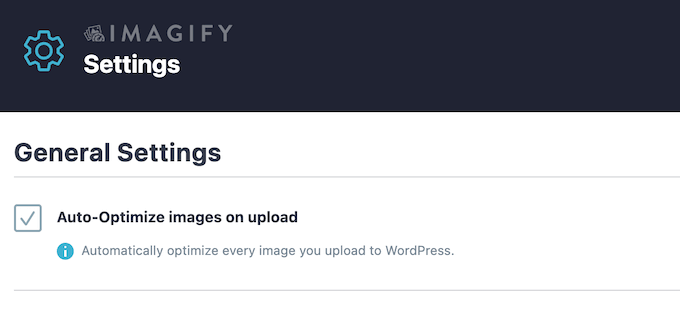 Automatically optimize images as you upload them to WordPress