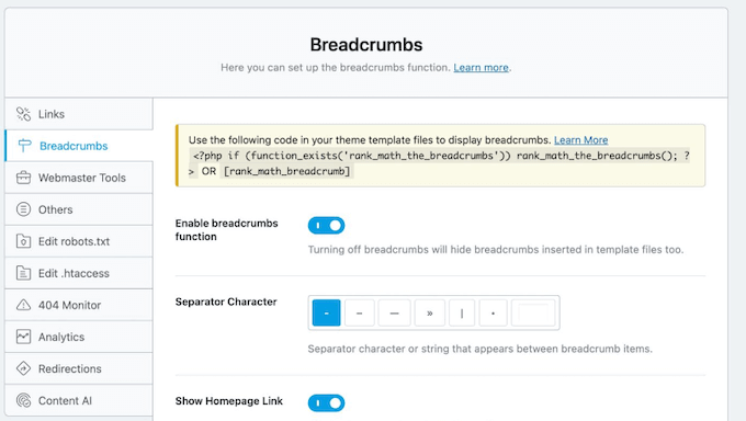 Enabling breadcrumb navigation on your WordPress blog or website