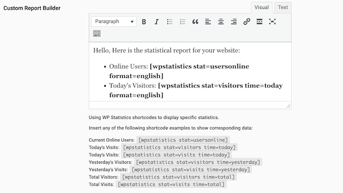 Creating email analytics reports for your WordPress website