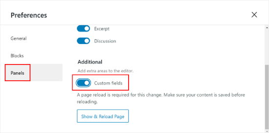Enabling custom fields in the WordPress block editor Enabling custom fields in the WordPress block editor