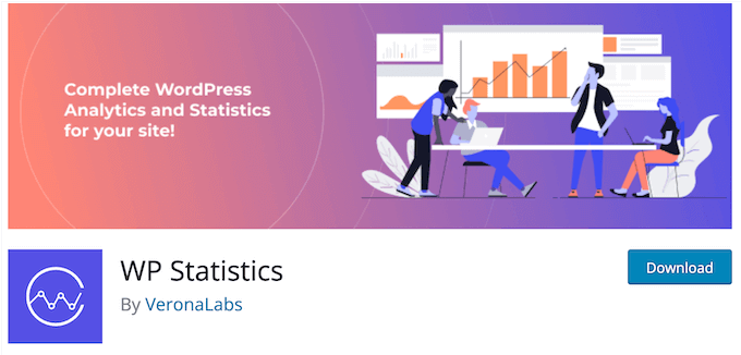 The free WP Statistics WordPress plugin