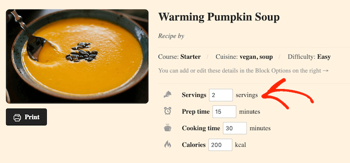 Resizing images automatically on your WordPress blog or website Adding serving information to your food or cooking website