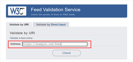 W3C Feed Validation Service