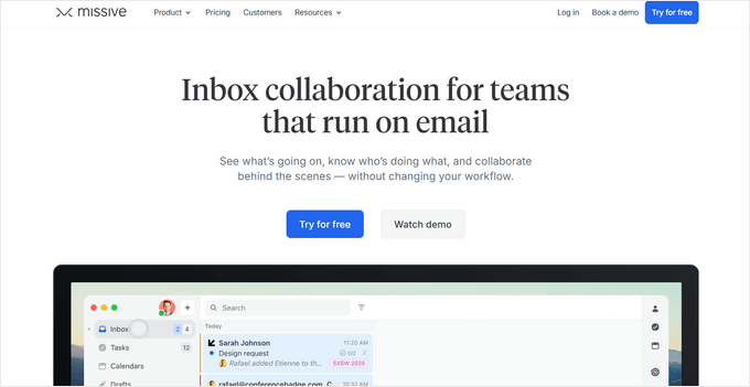 Missive, instrument pentru inbox partajat