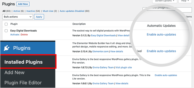 Automatische Updates für WordPress-Plugins aktivieren