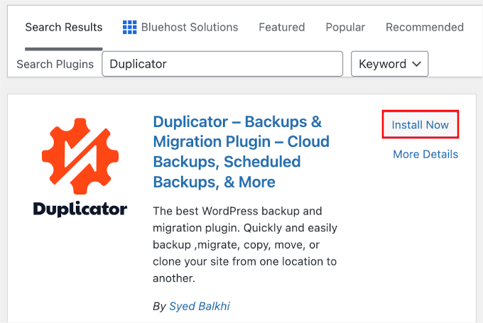 WordPress'e Duplicator Kurulumu WordPress'e Duplicator Kurulumu
