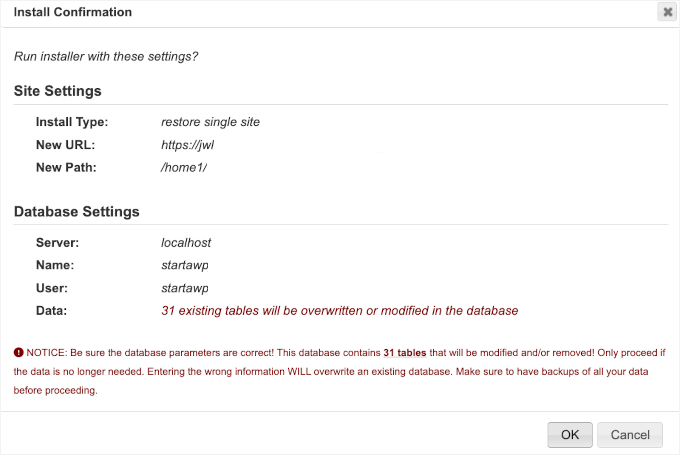 Kurulum Onay açılır penceresi Kurulum Onay açılır penceresi