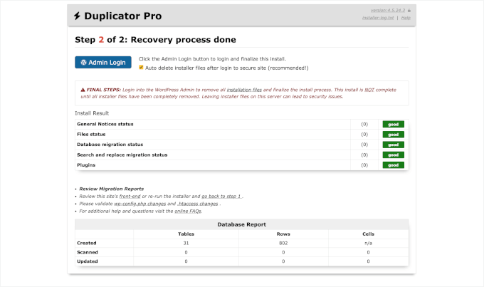 Kurtarma işlemi tamamlandı Kurtarma işlemi tamamlandı