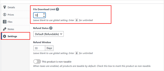 Set a file download limit in EDD Set a file download limit in EDD