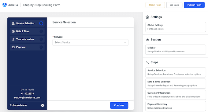 Creating a custom booking form Creating a custom booking form