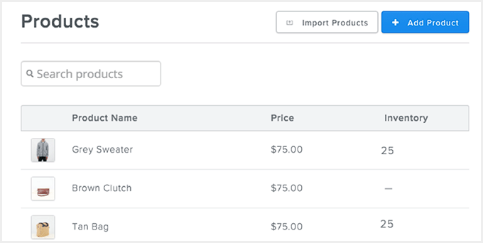 Hantera lager i Weebly