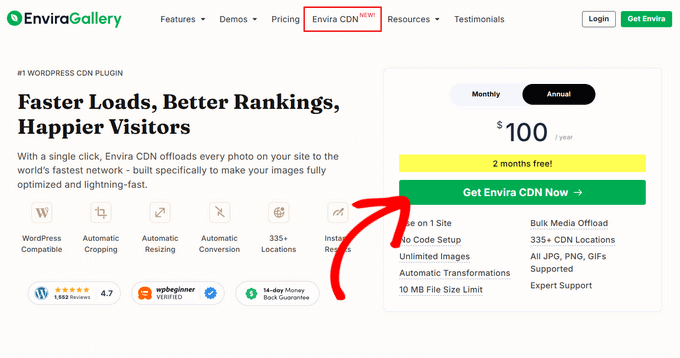 Ottieni il plugin Envira CDN Ottieni il plugin Envira CDN