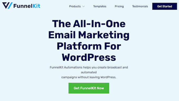 The FunnelKit Automations website