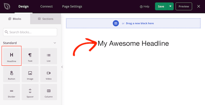Eine Überschrift zu Ihrem Online-Lebenslauf hinzufügen