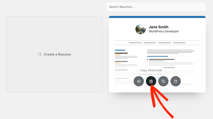 Einen Shortcode in die Zwischenablage Ihres Computers kopieren