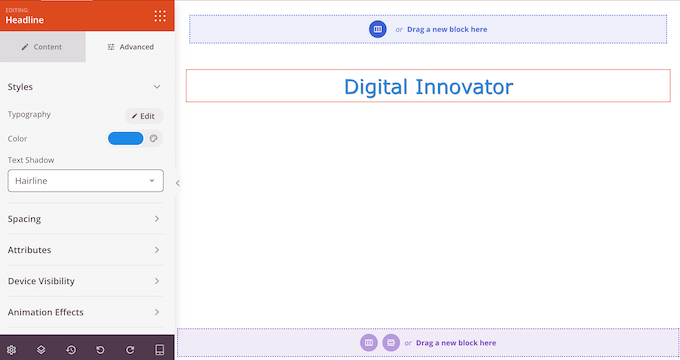 Die SeedProd-Benutzeroberfläche
