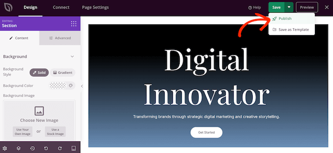 Veröffentlichen eines Online-Lebenslaufs mit SeedProd