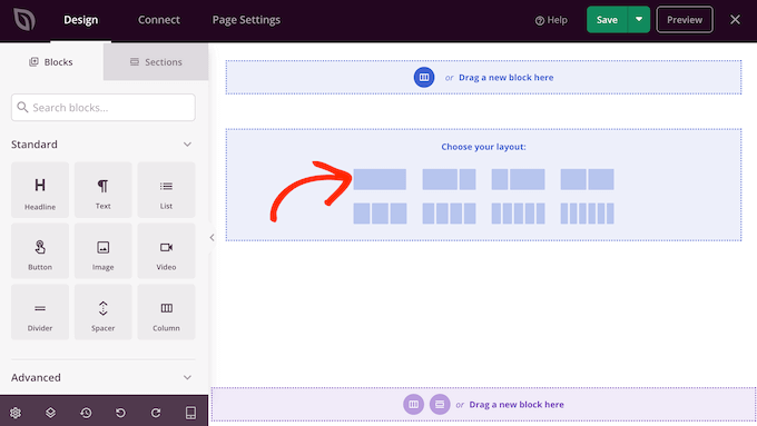 Erstellen eines einspaltigen Layouts in WordPress