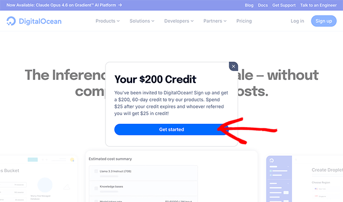 DigitalOcean Kupong för gratis krediter