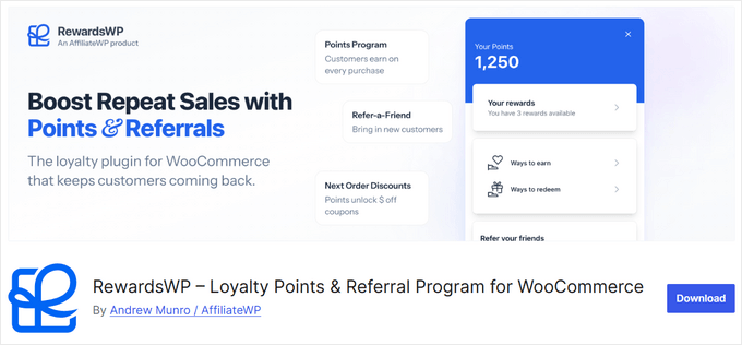 Free version of RewardsWP plugin