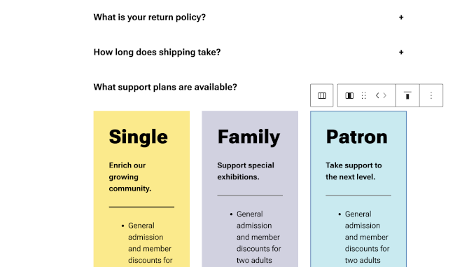 Bloc Acordeon în WordPress 6.9