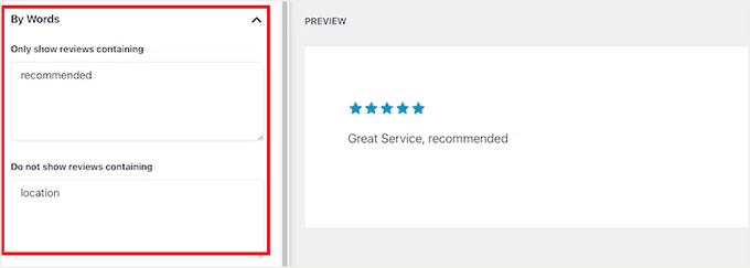 Filtrera Google-recensioner efter nyckelord i Smash Balloon Filtrera Google-recensioner efter nyckelord i Smash Balloon