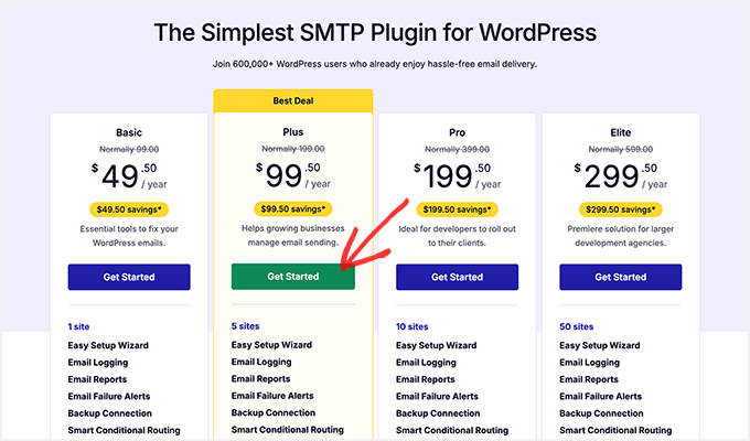 Easy WP SMTP Pricing Plans Easy WP SMTP Pricing Plans