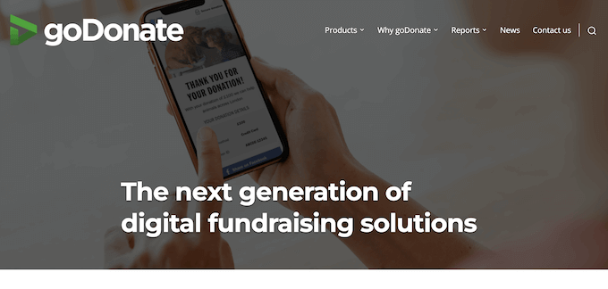 goDonate – Best Donor Management Software for High-Volume Fundraising