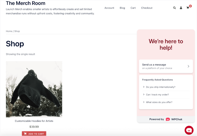 Bouton WhatsApp click-to-chat sur un site WordPress en direct