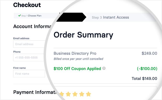 Business Directory Plugin Checkout