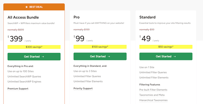 The WPFilters pricing and plans The WPFilters pricing and plans