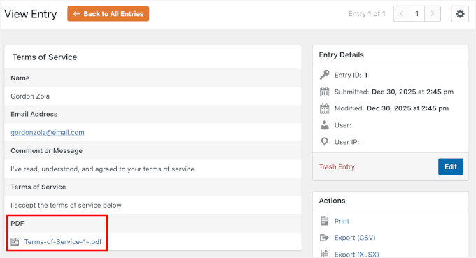 The entry PDF The entry PDF