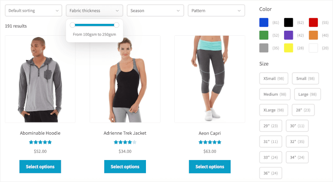 Barn2s Filter im Frontend