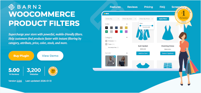 Homepage von Barn2 WooCommerce Product Filters