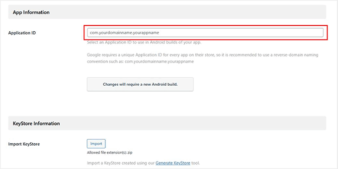 Add Keystore information in MemberPress AppKit