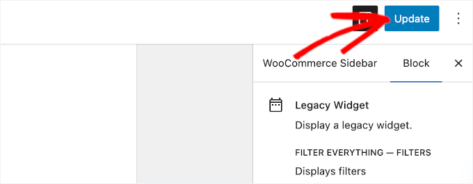 Updating the widget Updating the widget