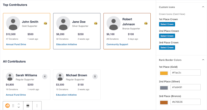 Customizing icons and colors