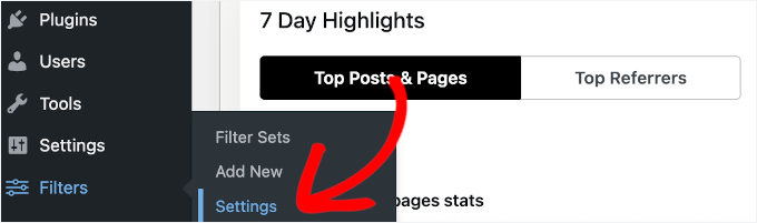 Configuring Filter Everything's settings Configuring Filter Everything's settings