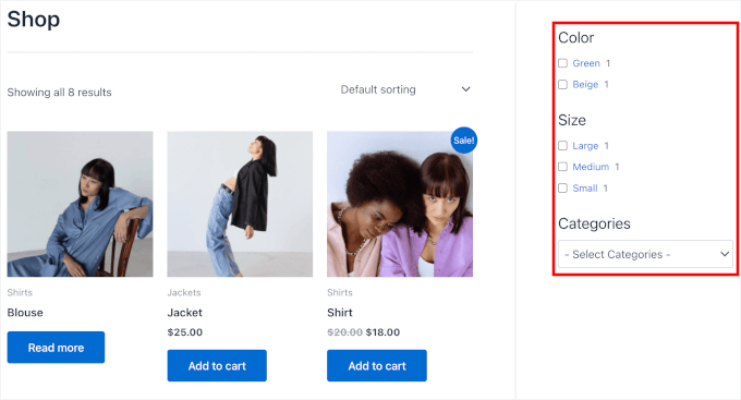 Filter Everything's product filter in a sidebar Filter Everything's product filter in a sidebar