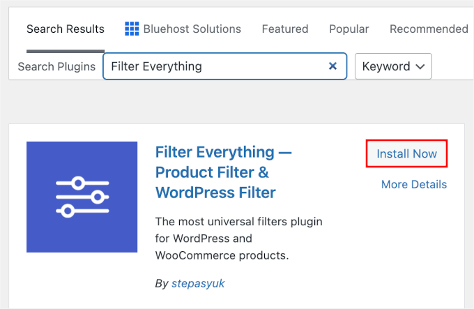 Installing Filter Everything Installing Filter Everything