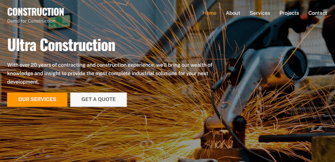 Motyw budowlany UItra