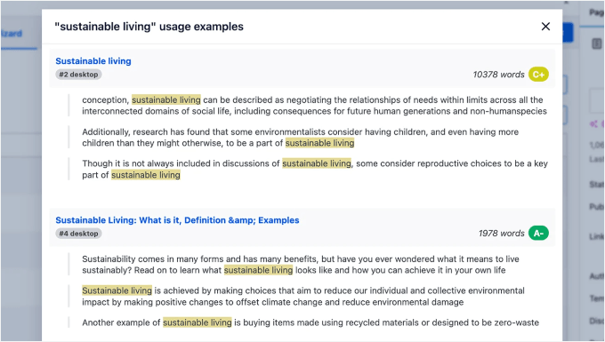 AIOSEO's optimization wizard