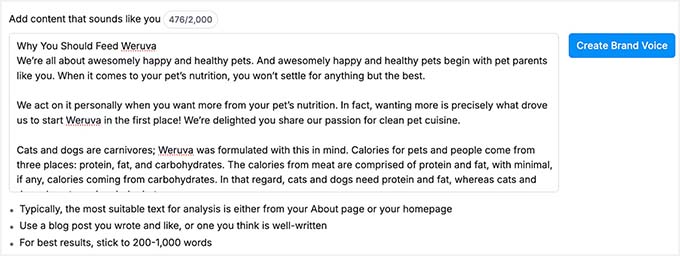 Semrush Yapay Zeka Makale Oluşturucu ile marka sesi oluşturun