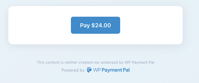Adding a payment button and popup to your blog or website 