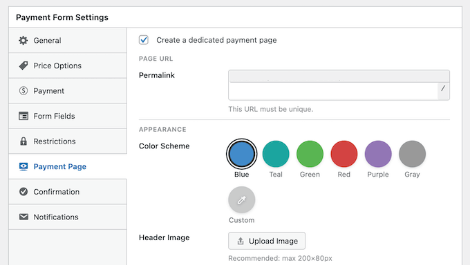 Creating a dedicated payment page for your WordPress website 