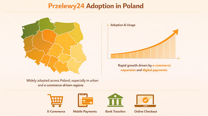 Adopción de Przelewy24 en Polonia