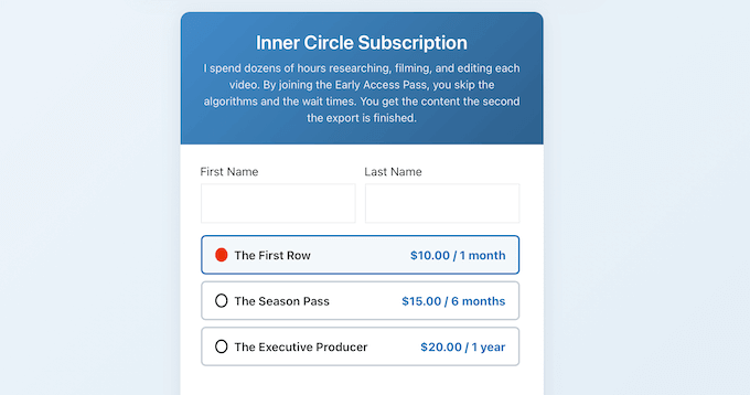 Collecting recurring subscriptions on your WordPress blog or website 