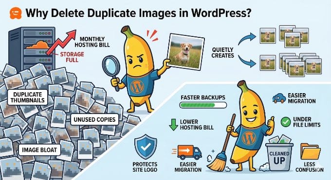 Illustration: Why Delete Duplicate Images in WordPress? Illustration: Why Delete Duplicate Images in WordPress?