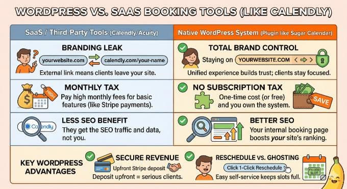Perché aggiungere un sistema di prenotazione WordPress? Perché aggiungere un sistema di prenotazione WordPress?